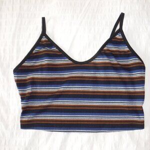Women's Striped Cami Crop Top